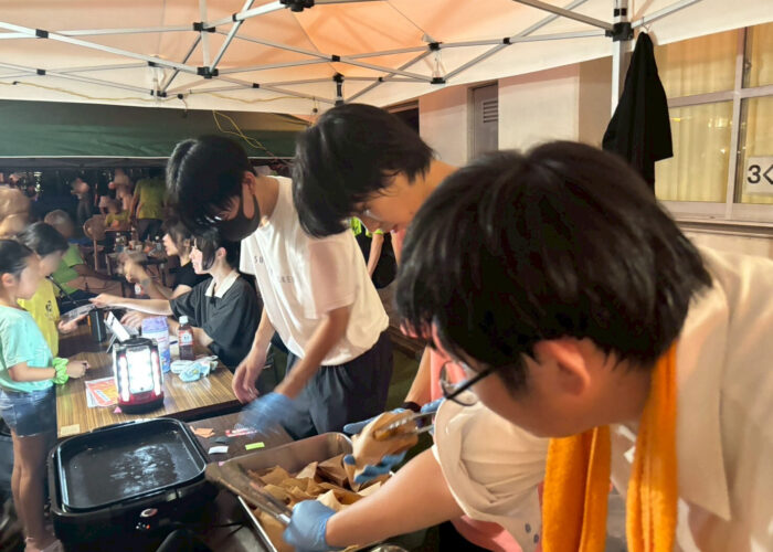 八雲の夏まつりでの、SREの活動写真